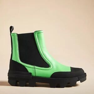 NEW BIBI LOU GREEN CHELSEA BOOT 6 ANTHROPOLOGIE